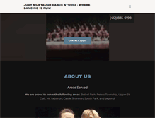Tablet Screenshot of judymurtaughdance.com